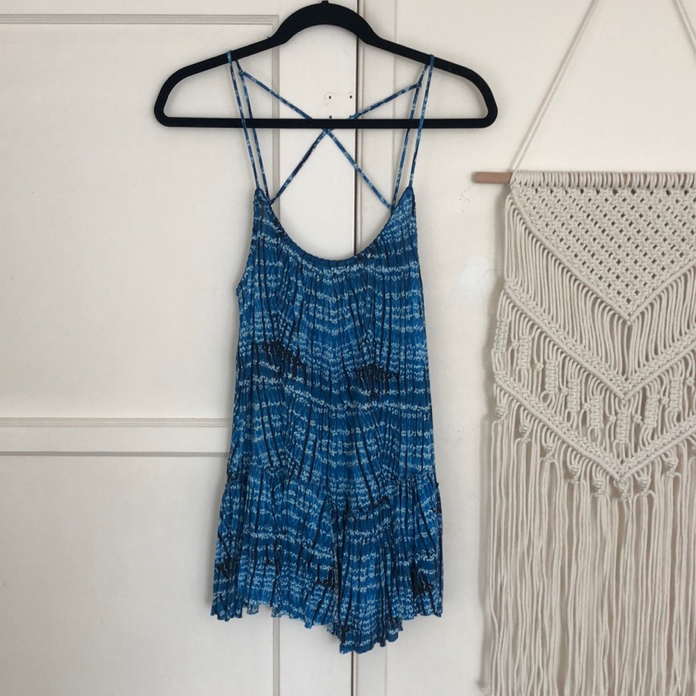 Free People Blue Tie Dye Tank